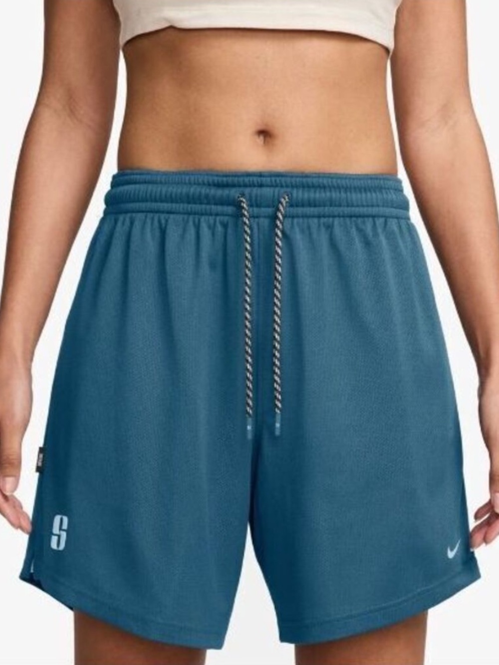 Nike Women Size S Blue Sabrina Dri-FIT Reversible Basketball Shorts NWT